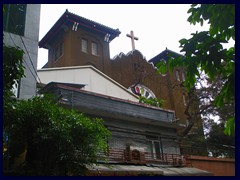 Church near Guangxiao Temple, an ancient temple that was closed for reconstruction during when we finally managed to find it!